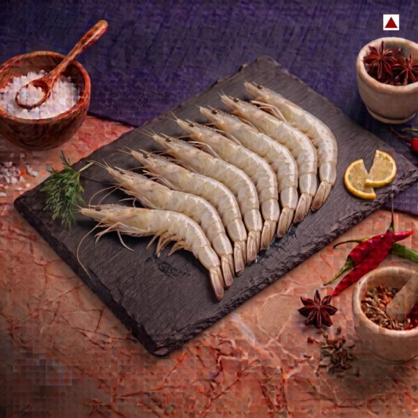 Fresh Cultivated White Prawns
