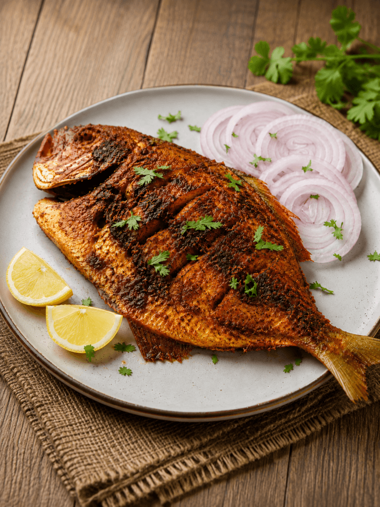 Masala Pomfret Fry – crispy Indian pomfret fish fry